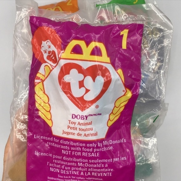 VINTAGE NEW in Package 1998 Lot Of 9 McDonald’s Happy Meal Toys TY Beanie Babies - Picture 2 of 10